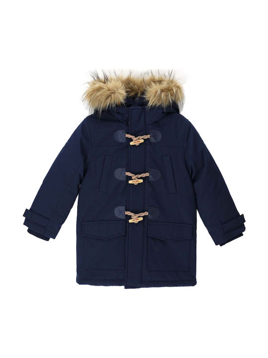Kids' Coat Montgomery Long with Hood Blue