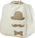 Nuova Vita Baptism Bag with Moustache Theme 40x40x24cm