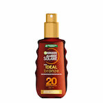 Garnier Ambre Solaire Ideal Bronze Αντηλιακό Λάδι για το Σώμα SPF20 σε Spray 200ml