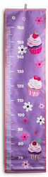Lyc Sac Αναστημόμετρο Cupcakes από Ύφασμα Μωβ