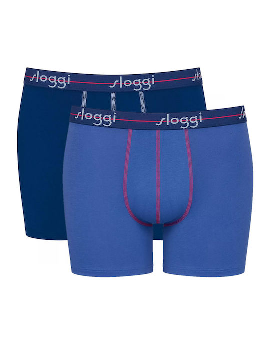 Sloggi Men's Boxers Blue / Navy Blue 2Pack