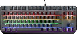Trust GXT 834 Callaz Tastatură Mecanică de Gaming cu Outemu Roșu întrerupătoare și iluminare RGB Negru