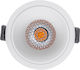 GloboStar Кръгла Металик Вграден Спот с Патрон Вграден LED Бял 8.4x8.4см. 1бр