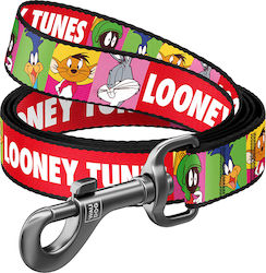WauDog Dog Leash Strap Looney Tunes Red 2cm x 1.22m