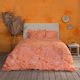 Nima Sheet Sets Queen with Elastic 160x200+32cm. Arbust 29145 Deep Orange 4pcs