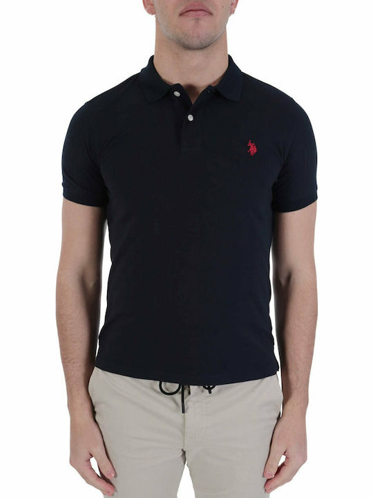King Polo Short Sleeve Blouse Navy Blue