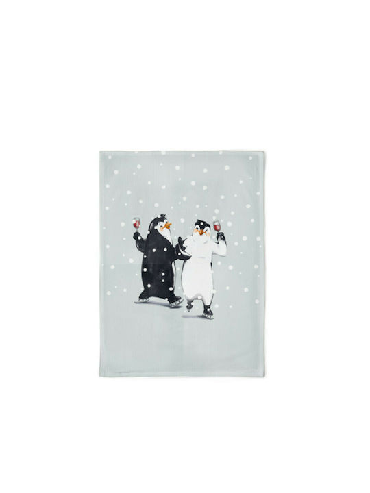 Chic Mic Winter Dance Towel from 100% Cotton in Gray Color 50x70cm