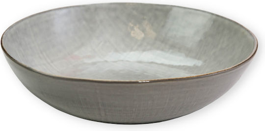 Viosarp Porcelain Salad Bowl Gray 21x21x5.4cm