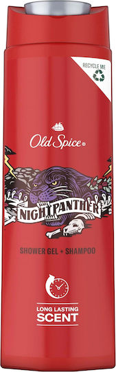 Old Spice Nightpanther Shower Gel for Men for Body & Hair 400ml