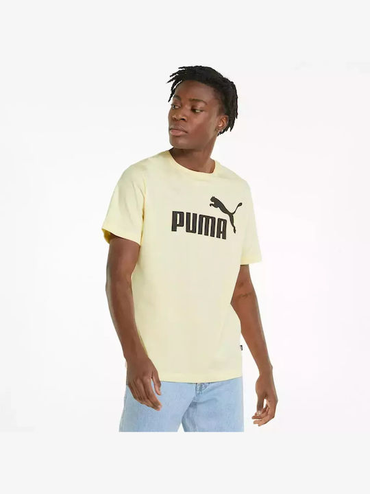 Puma Essentials Ανδρικό T-shirt Πράσινο με Λογότυπο