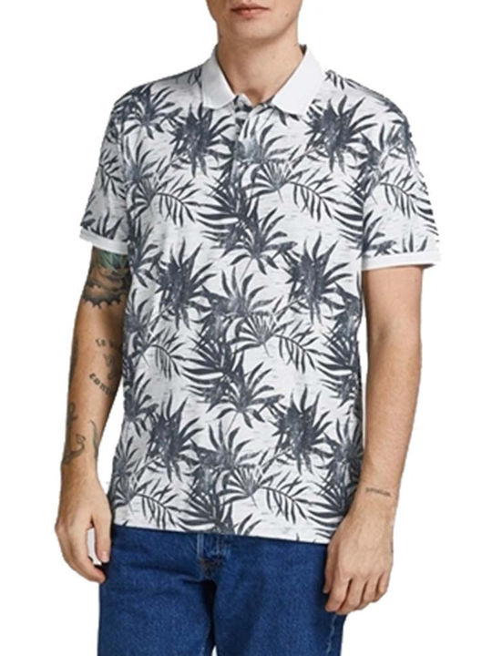 Jack & Jones Herren Kurzarmshirt Polo Cloud Dancer