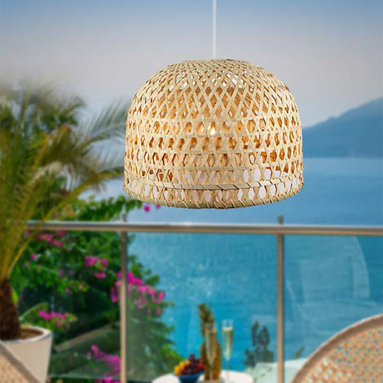 Luma Pendant Light Beige 52x37cm Luma Pendant Light Beige 52x37cm