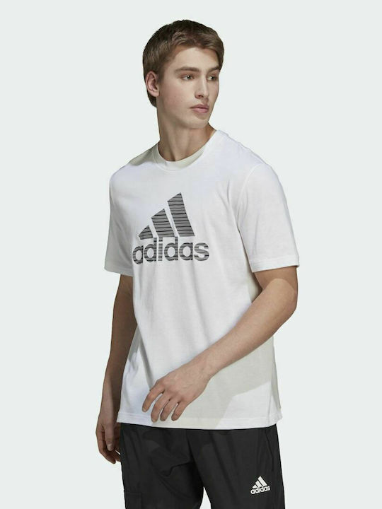 Adidas Essentials Summer Ανδρικό T-shirt Λευκό με Λογότυπο