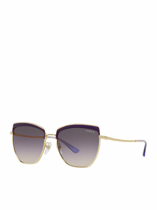 Vogue Women's Sunglasses with Gold Metal Frame ...
