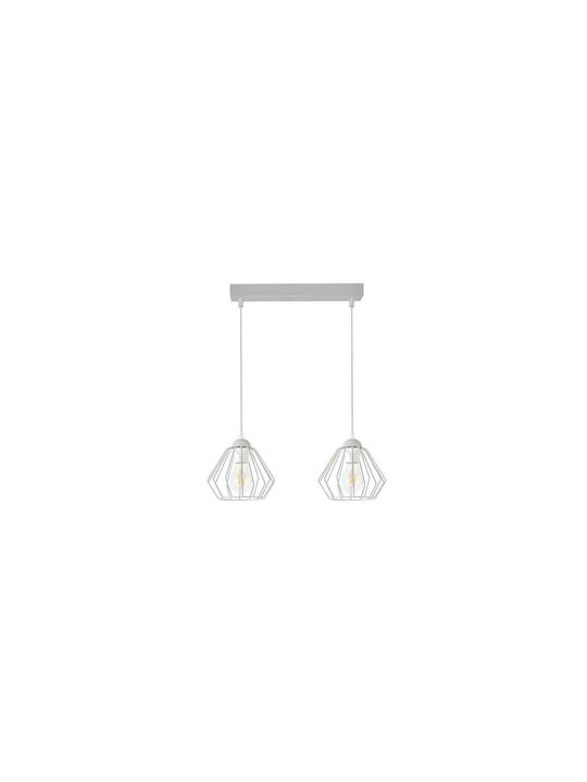 Belis Ceed Pendant Light Two-Light Rail for Socket E27 Gray