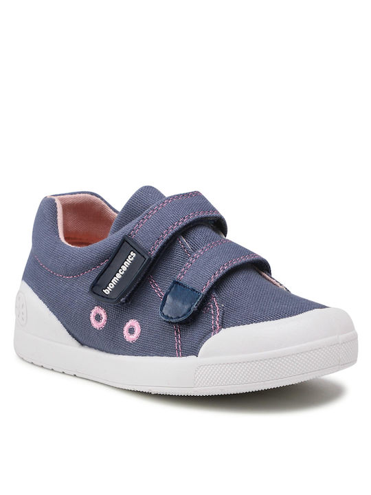 Biomecanics Παιδικό Sneaker με Σκρατς για Κορίτσι Navy Μπλε