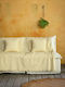Nima Nais Ριχτάρι Τριθέσιου Καναπέ Ζακάρ 180x300εκ. Yellow 29826