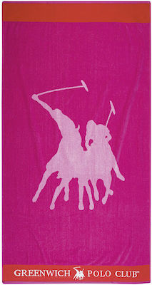 Greenwich Polo Club Beach Towel Cotton Pink 170x90cm.