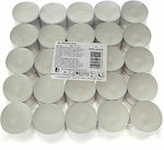 Iliadis Tealights White (up to 8hrs Duration) 50pcs