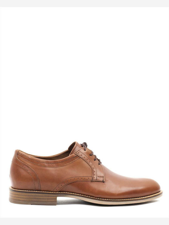 Damiani Men's Leather Casual Shoes Tabac Brown