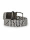 Elastic Men's Belt Knitted Multicolored
