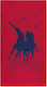 Greenwich Polo Club Red Cotton Beach Towel 170x...