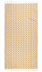 Greenwich Polo Club Beach Towel Pareo Ivory Coast/Augra with Fringes 180x80cm.