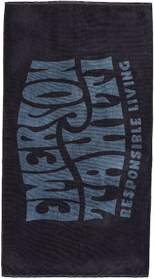 Emerson Beach Towel Cotton Ebony 86x160cm.