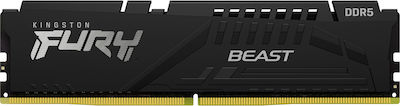 Kingston Fury Beast 8GB DDR5 RAM cu Viteză 5600 pentru Desktop