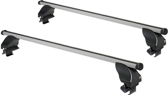Cam Cam Aluminum Car Roof Bars 130cm for Alfa Romeo Alfa 75 4D Set with Roof Rack Legs