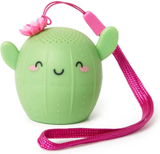 Legami Milano Pump Up The Volume Bluetooth Speaker 3W with Battery Life up to 3 hours Cactus