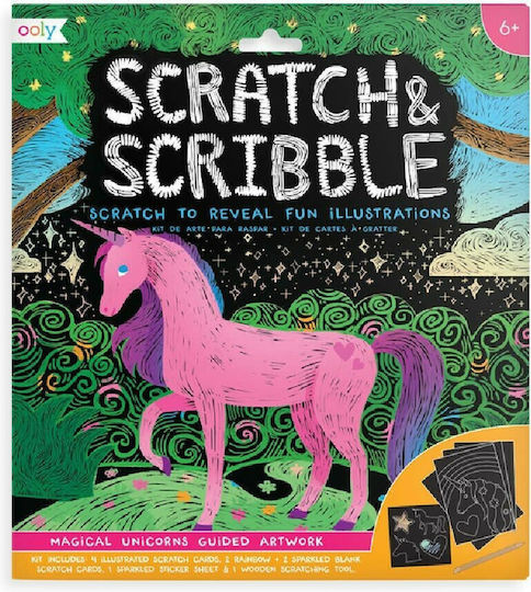 Ooly Painting Scratch And Scribble Scratch Unicorn