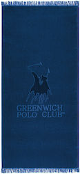Greenwich Polo Club Плажна Кърпа Памучна Син 190x90см.