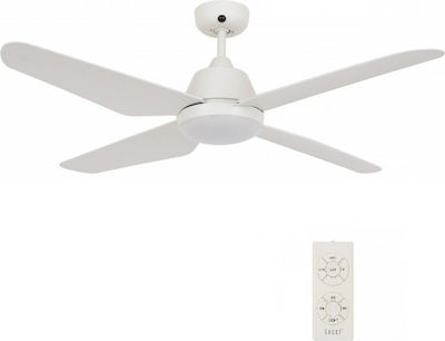 Lucci Air Aria 212994 Ceiling Fan 122cm with Light and Remote Control White