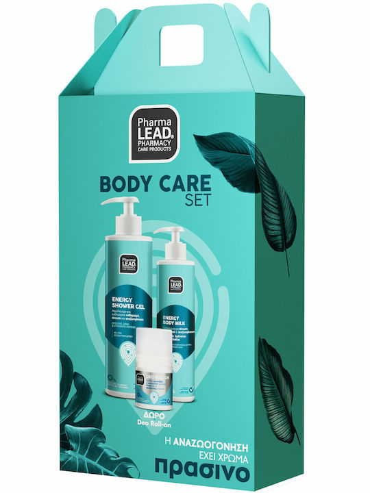 Pharmalead Energy Body Care Комплект за грижа за кожата за Хидратация & Почистване на тялото 3бр