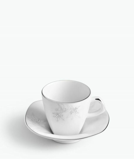Ionia Genesis Tasse Kaffee aus Porzellan Weiß 100ml