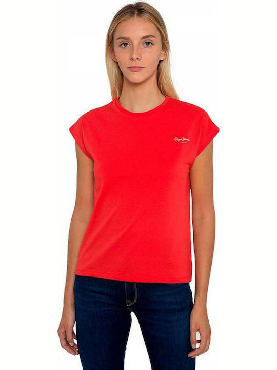 Pepe Jeans Bloom Women's T-shirt Red