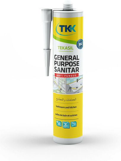 TKK General Purpose Sanitar Σφραγιστική Σιλικόνη Αντιμουχλική Διάφανη 280ml