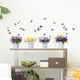 Decorative Sticker Wall Wild Flowers 1pcs 58398 100x35cm Ango