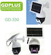 GDPLUS Solar Dummy Surveillance Dome Camera with LED Lighting White