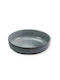 Viosarp Servierschüssel Rund Keramik Grey mit Durchmesser 17.5cm
