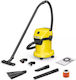 Karcher WD 3 V-17/6/20 CAR Vacuum Wet / Dry 1000W with Plastic Bin 17lt