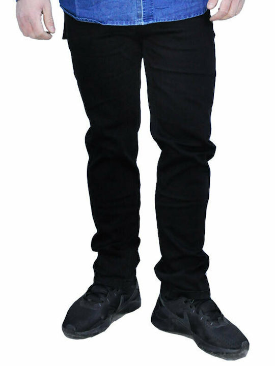 Legendario Ανδρικό Παντελόνι Τζιν Regular Fit Μαύρο