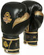 DBX Bushido B-2v13 Boxing Gloves Leather for Competition Black