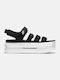 Nike Icon Classic Damen Flache Sandalen in Schwarz Farbe