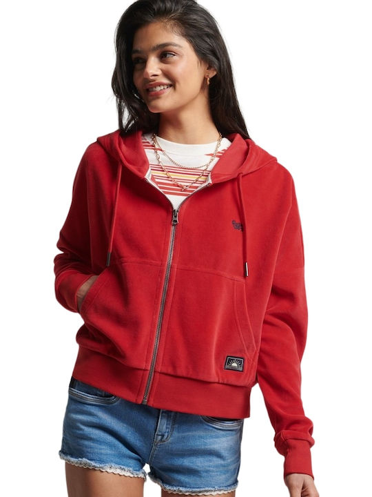 Superdry Ovin Vintage Cropped Γυναικεία Ζακέτα ...