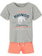 Kinder-Set mit Shorts Sommer 2Stück Gray