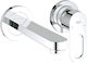 Grohe Bauloop New Built-In Mixer & Spout Set for Bathroom Sink with 1 Exit Silver