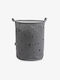 Minene Children's Folding Laundry Basket made of Fabric Gray 40x40x50cm 1pcs