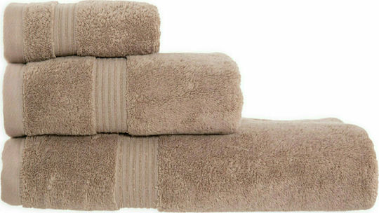 Nef-Nef Homeware Set Prosoape de Baie 3 buc Aegean Mocha Greutate 705gr/m²